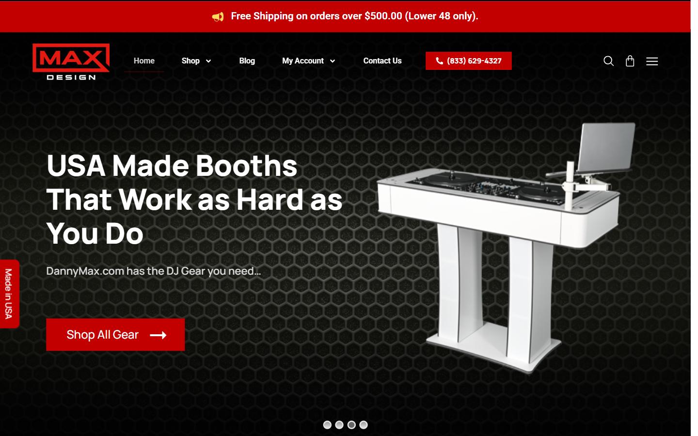 Danny Max website screenshot