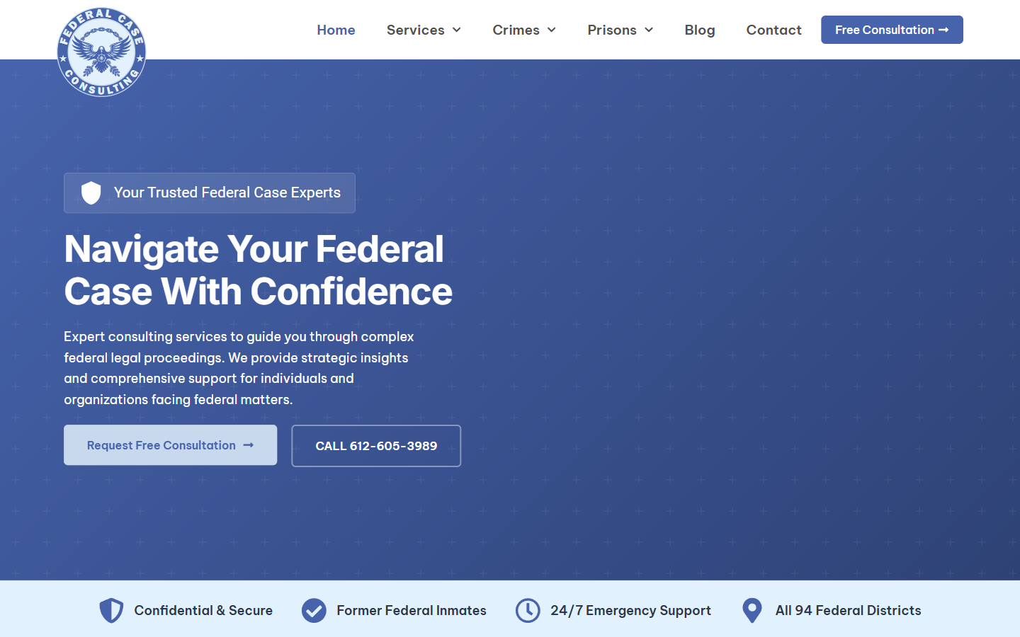 Federal Case Consulting website screenshot