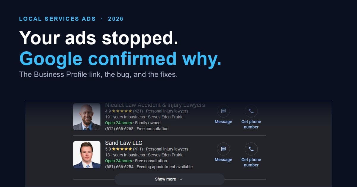 Local Services Ads: What Breaks, and How to Fix It